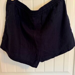 J. Crew Navy Linen Shorts Classic Fit